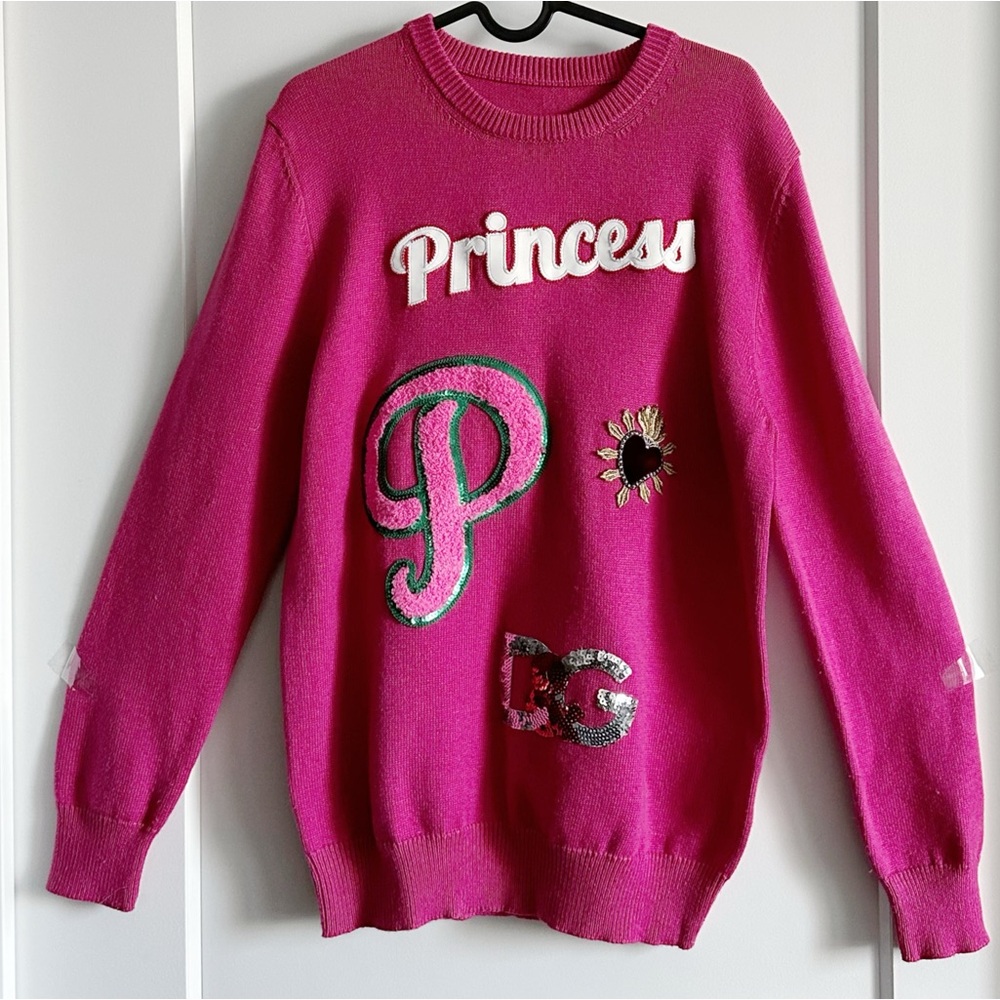 Princess Pink Winter Pullover Sweater